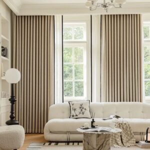 Self Leveling Heavyweight Soundproof Drapes Chocolate
