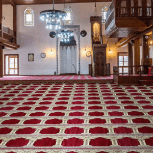 Hira Red Mosque Carpet