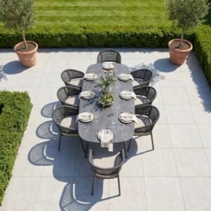 Kalama 8 Seat Oval Rope Dining Set