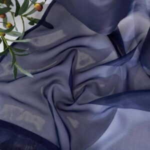 Self Leveling Laguna Outdoor Waterproof Navy Blue Voile Curtain