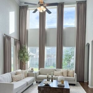 Loft Curtain Extra Long Pleated Curtains