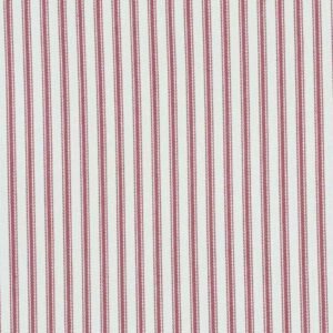 Luxury Red French Ticking Stripe Fabric
