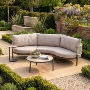 Self Leveling Monte Carlo Curved Outdoor Sofa Set