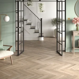 Naked Blond Oak Herringbone