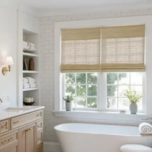 Natural Ramie Bamboo Woven Blinds – Coconut