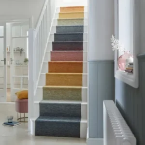 Self Leveling Ombre Rainbow Stair Runners