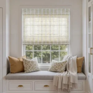 Self Leveling Ramie Bamboo Woven Shade – Shell