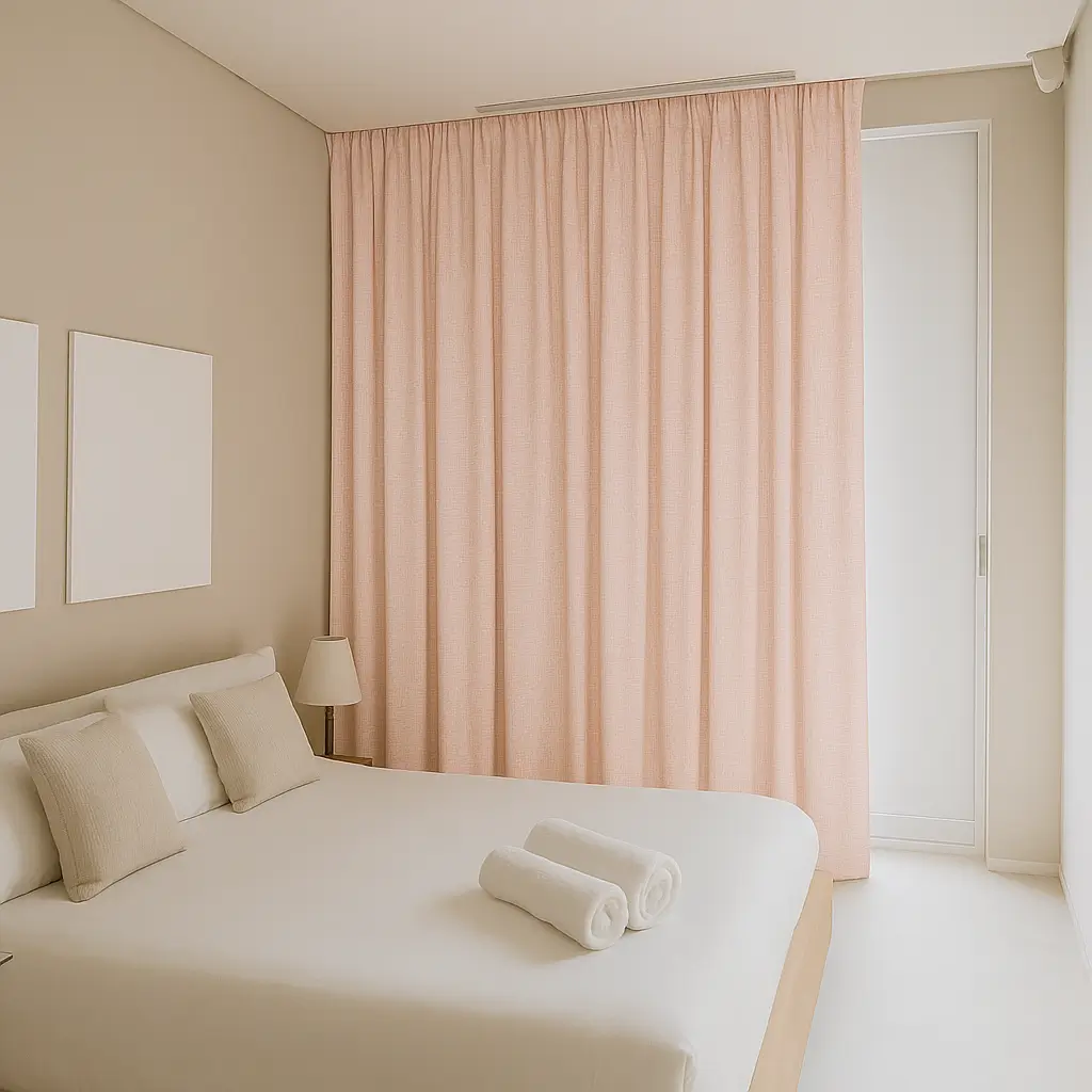 Risala Acquerello Sheer Curtains In Bedroom