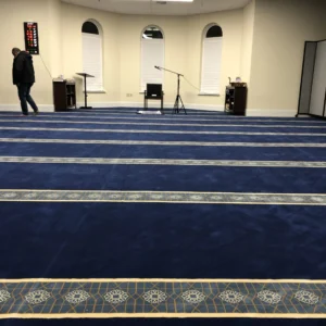 Mosque Carpets Royal Blue Border Masjid Carpet