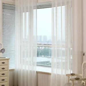 Self Leveling Sheer Curtain For Living Room