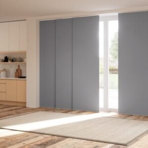 Titan Blackout Harbour Grey Panel Blind