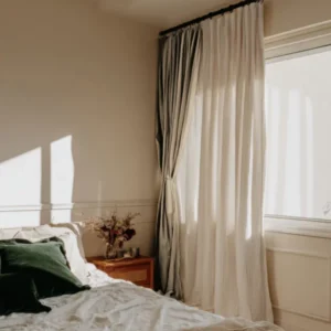 Chloe Burlap Textured Sheer Curtain