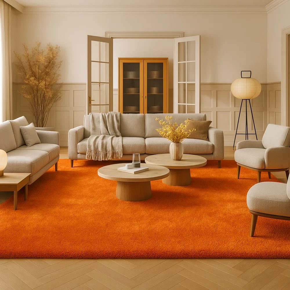 Orange Rugs for Residential